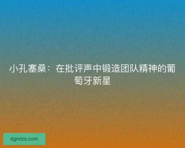 小孔塞桑：在批评声中锻造团队精神的葡萄牙新星