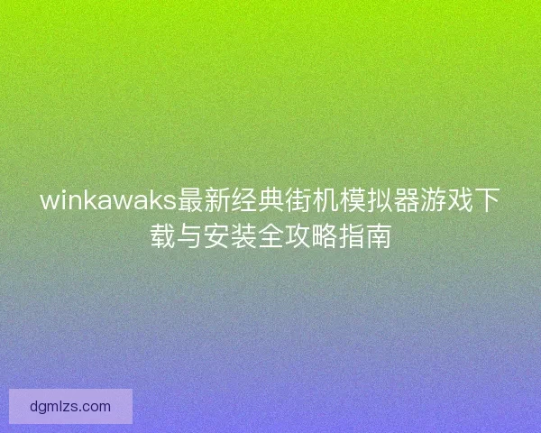 winkawaks最新经典街机模拟器游戏下载与安装全攻略指南